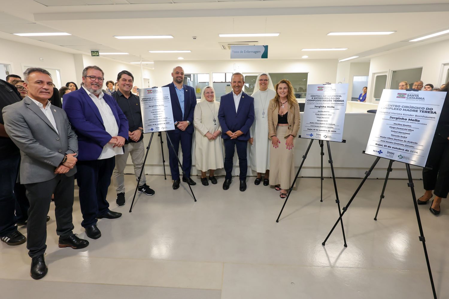 Estado inaugura novos leitos de internação e salas cirúrgicas no Hospital Marieta Konder Bornhausen em Itajaí